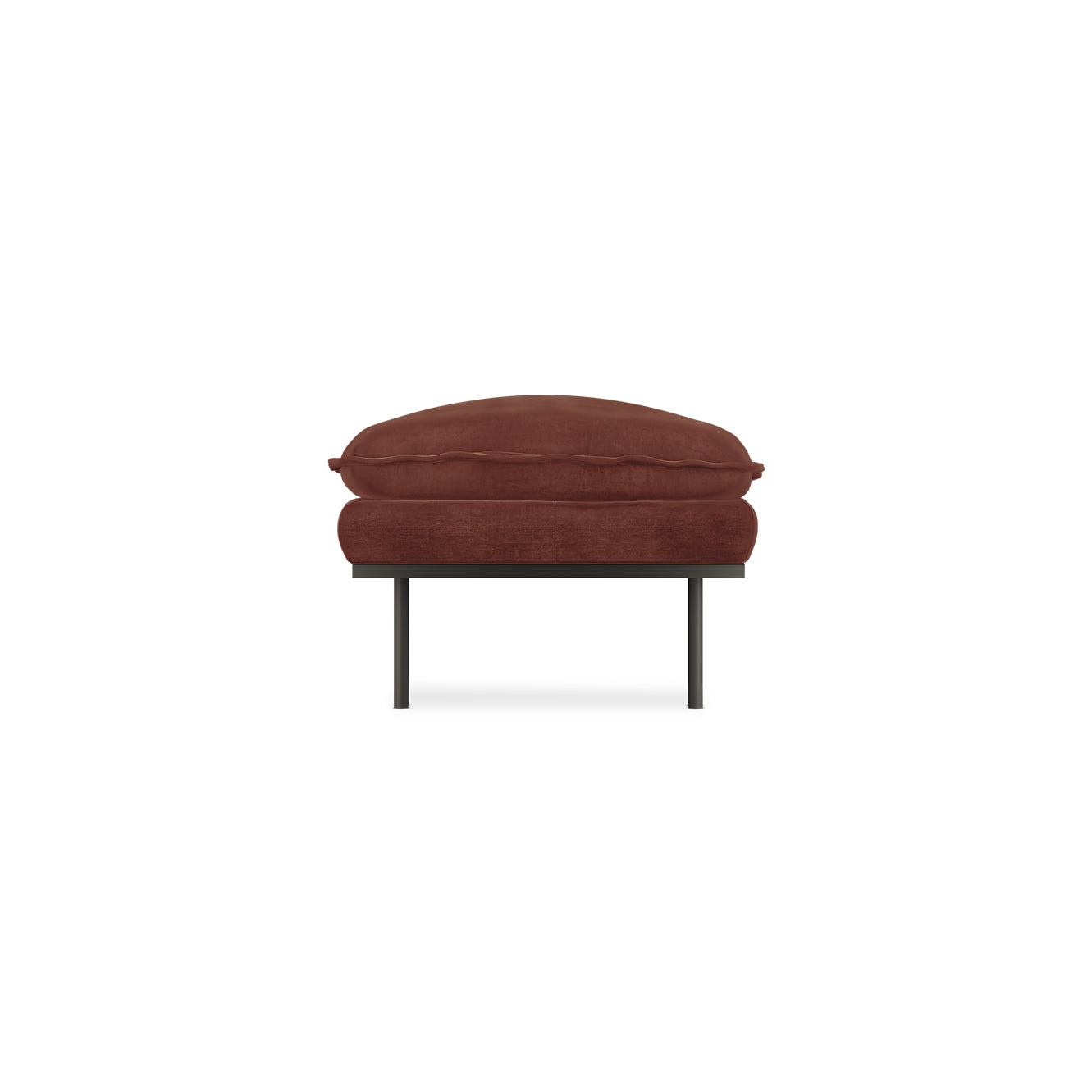 HKLIVING bank Retro – royal velvet magnolia – hocker