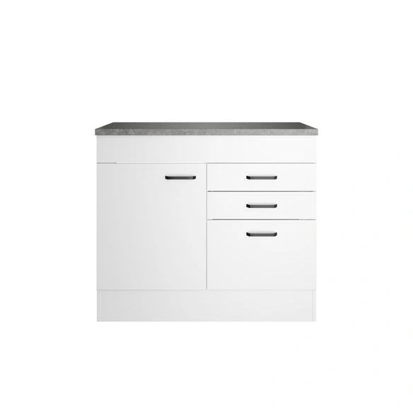 Spülenunterschrank »OPTImulti MUBO SAPO136-1  «, BxTxH: 100 x 60 x 88 cm, Weiß (Bonn214)