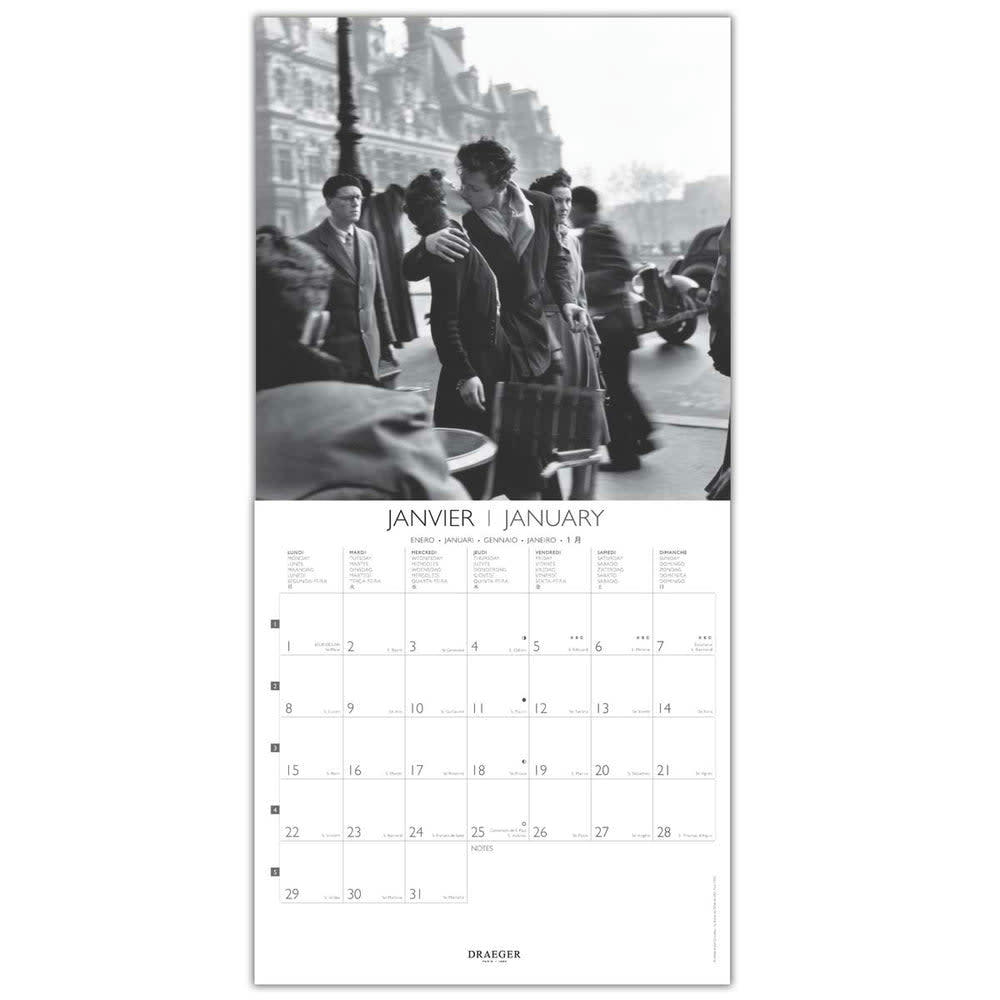 - Grand calendrier mural 29x29  cm - 2024 - Doisneau