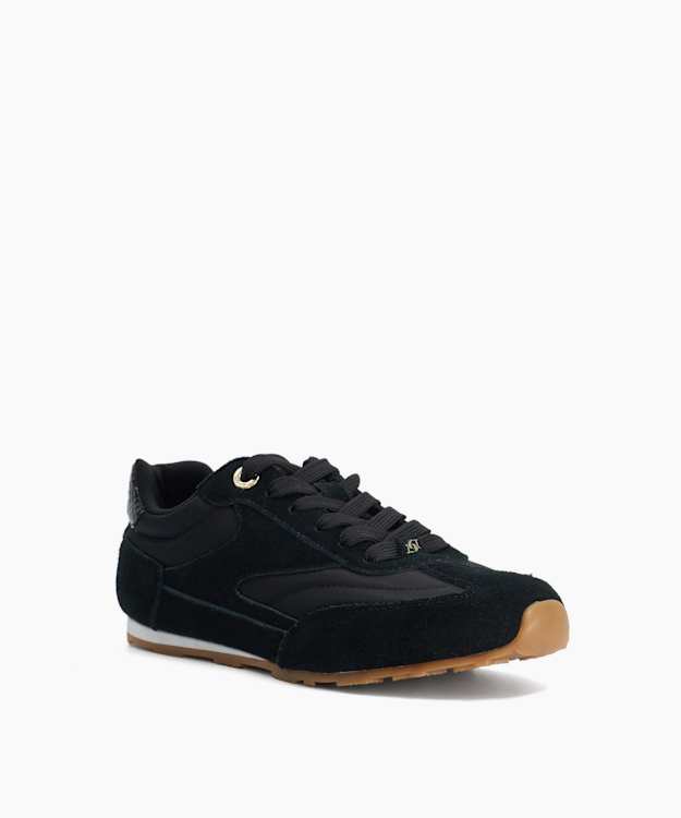 Engine Black - Suede-Trim Low-Top Trainers
