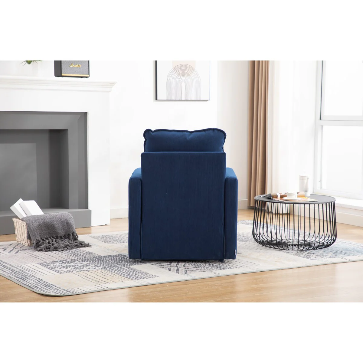 Swivel Barrel Chair, Comfy Accent Sofa Chair for Living Room, 360 Degree Swivel Barrel Club Chair, Leisure Arm Chair for Nursery