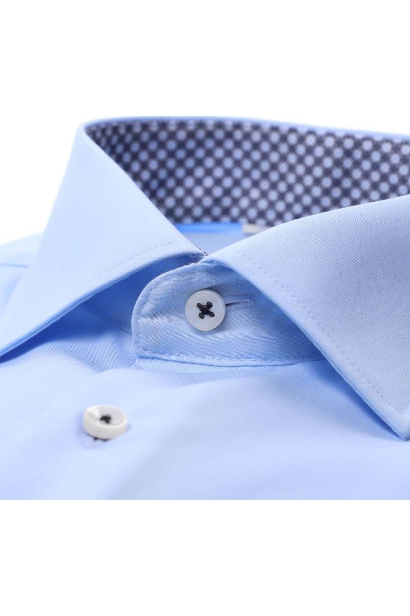 ETERNA Slim Fit Hemd hellblau, Einfarbig (extra langer Arm)