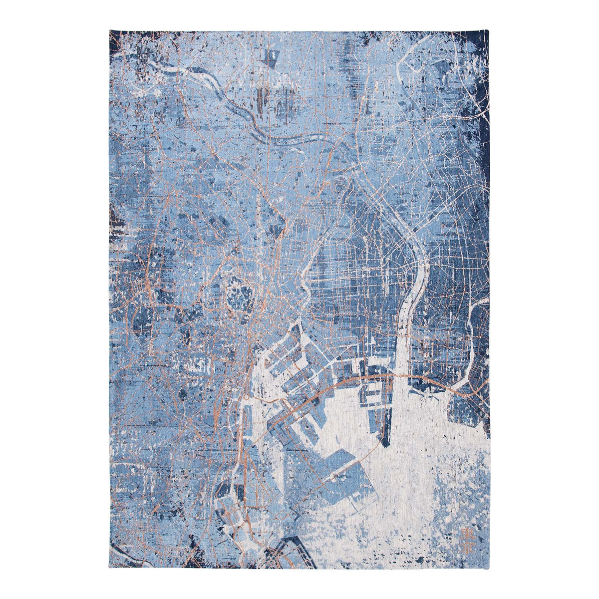 Louis De Poortere vloerkleed Conductive Blue - blauw - 140x200cm