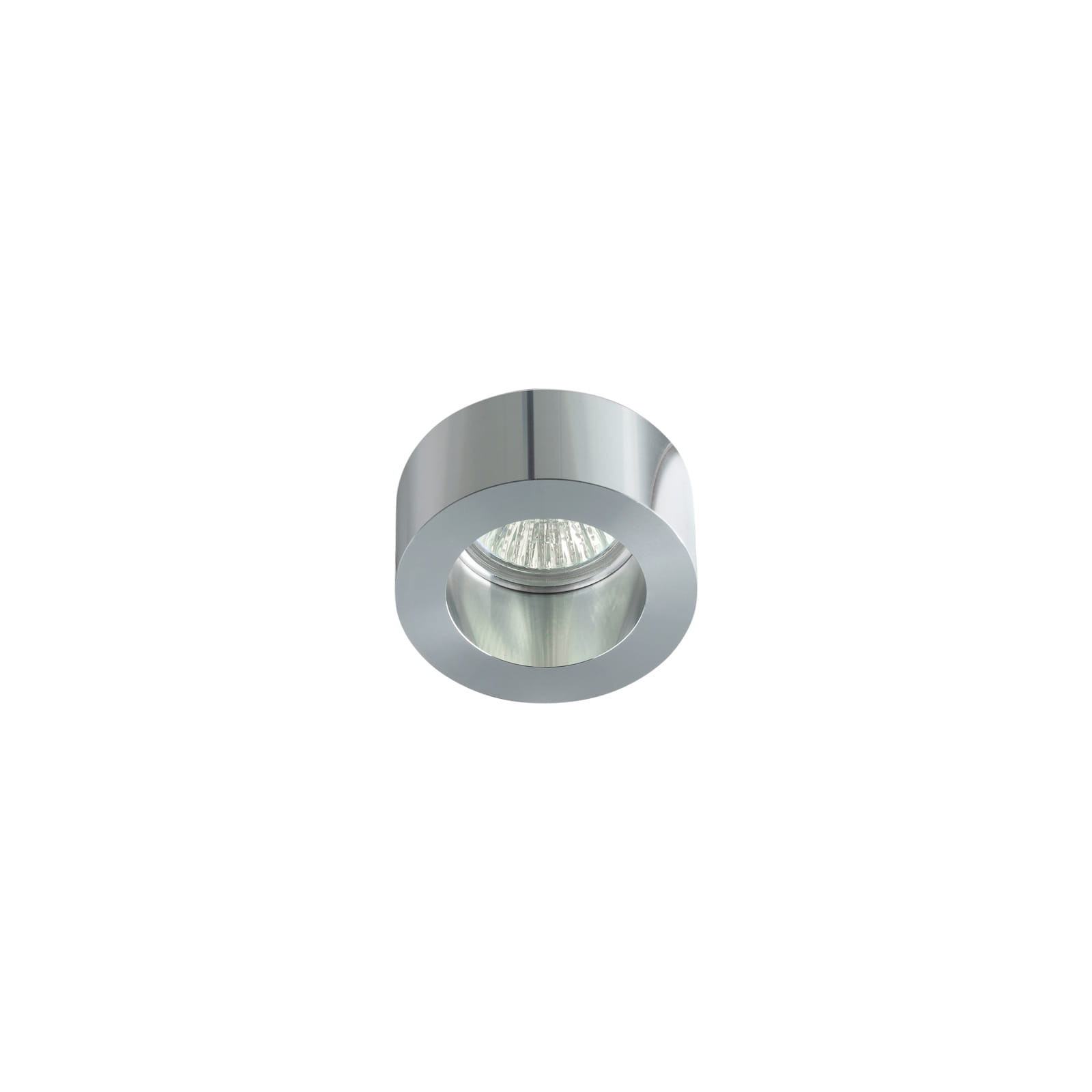Oprawa wpuszczana okrągła stal satyna 5,5cm TENTOS1xG4x35W IP20 Italux
