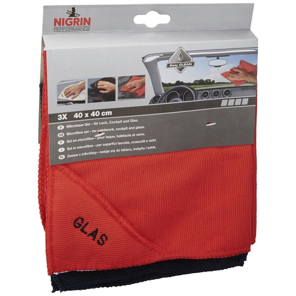 Mikrofaser-Set, für Pflege und Reinigung von Fahrzeugen, bunt