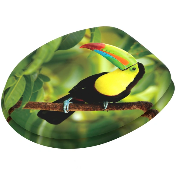 WC-Sitz »Toucan«, mit Absenkautomatik Toucan, Grün, Oval