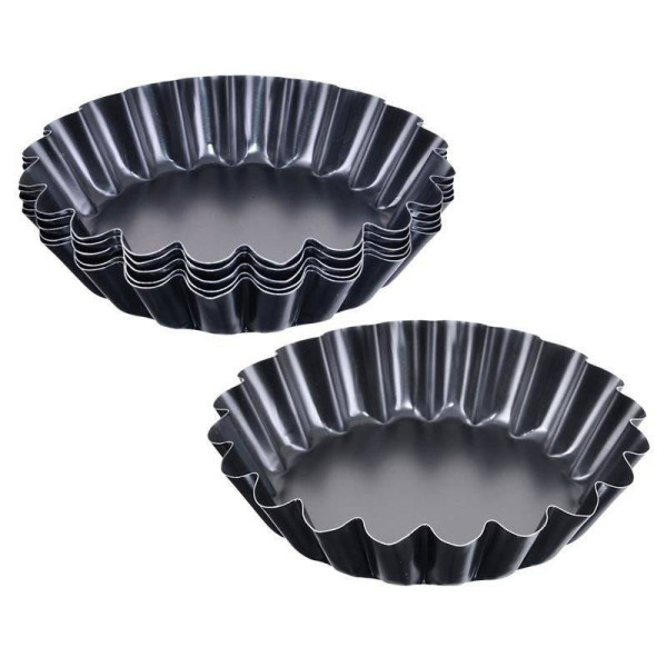 Forma do tartaletek metalowe mini tarty babeczki 9 cm 6 szt.