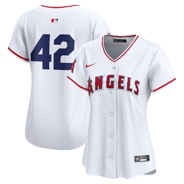 Los Angeles Angels Nike Women's 2024 Jackie Robinson Day Home Limited Jersey – White