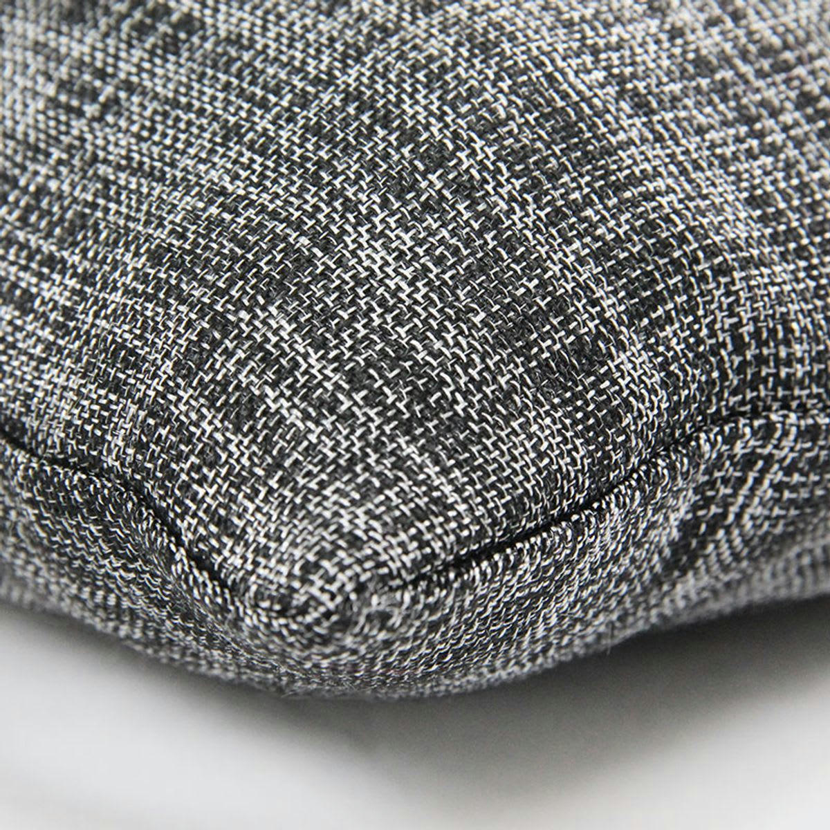 LINX - Coussin effet chiné métallisé noir 40x40