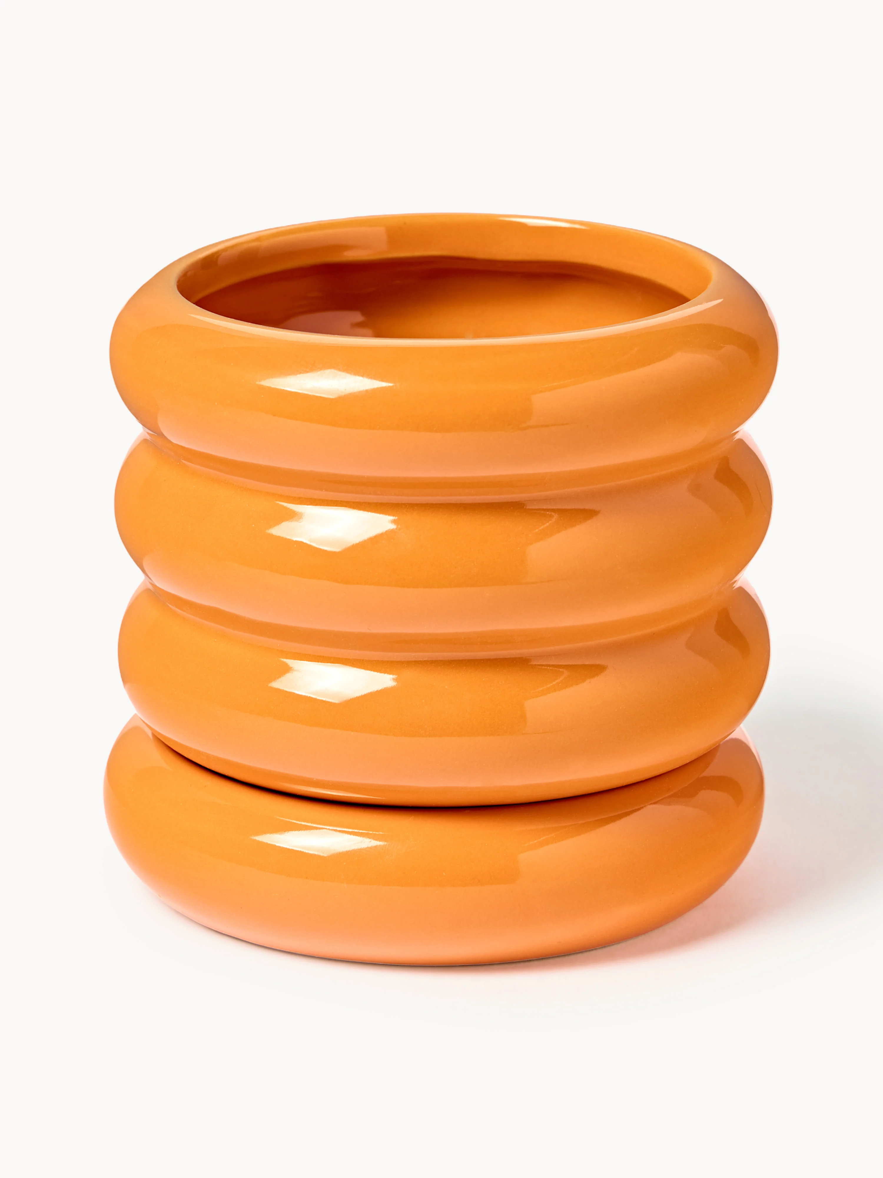 Blumentopf Rudi mit Untersetzer, H 12 cm