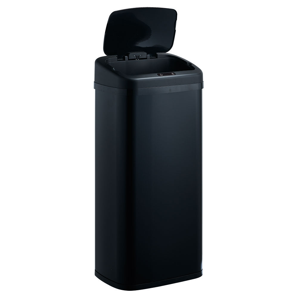 Poubelle automatique noir mat 40 L