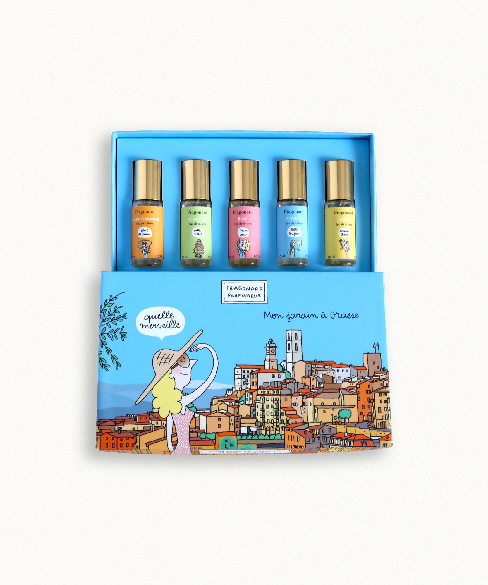 Coffret Mon Jardin à Grasse - 5 Eaux de toilette