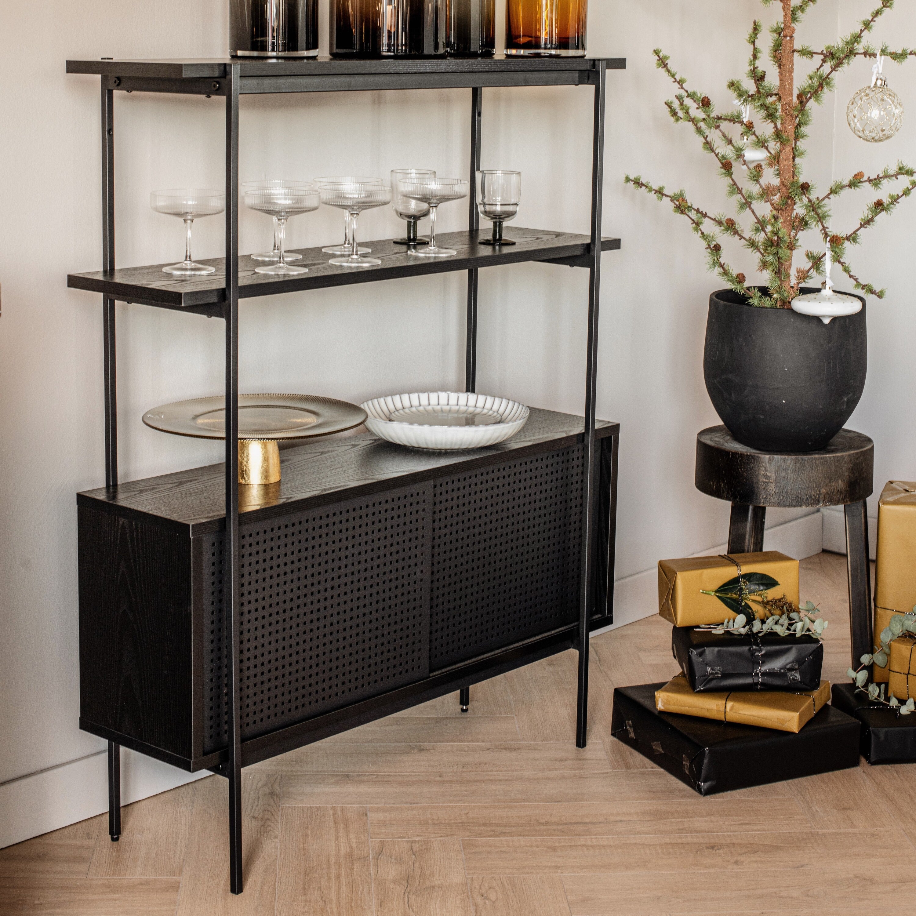 by fonQ basic Sleek Wandkast - Ash Black