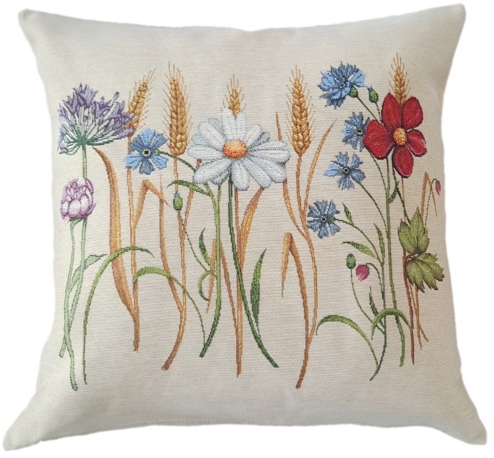Poszewka Na Poduszkę Jasiek 45X45 Cm Żakardowa Dekoracyjna Ozobna Natural