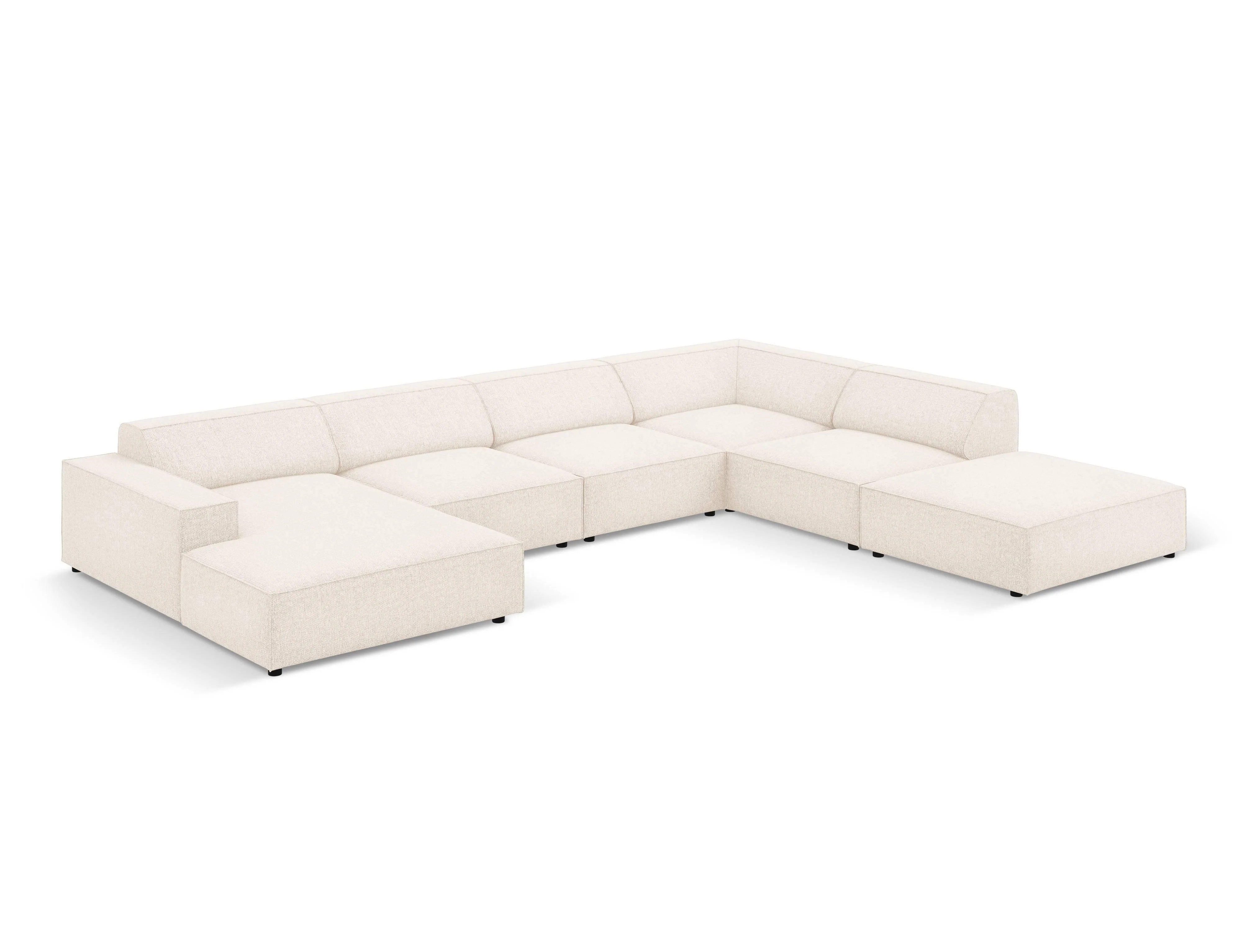 7-zitshoekbank Jodie rechts chenille