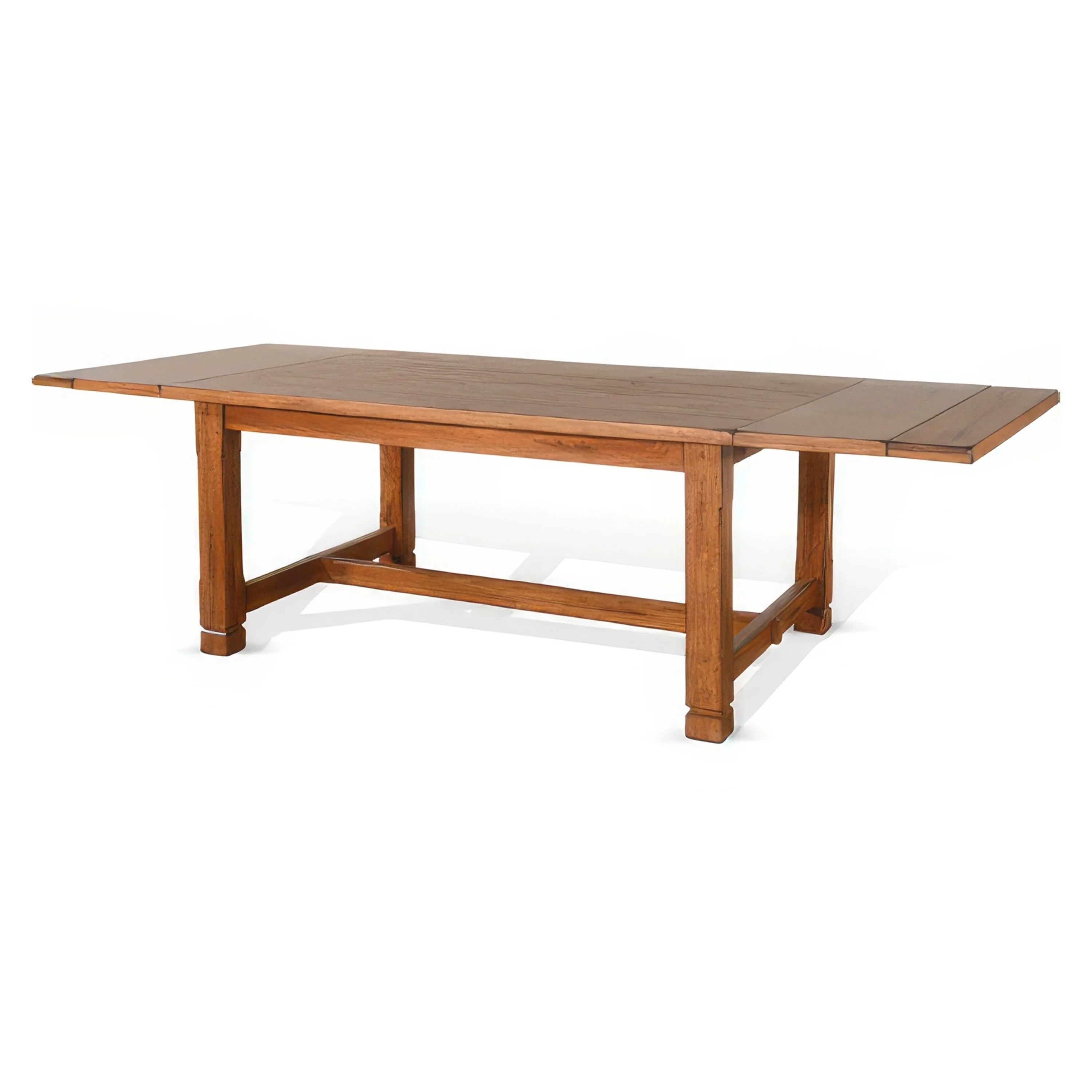 Marv Extendable Dining Table, 72-96 Inch Rectangular Top, Rich Brown