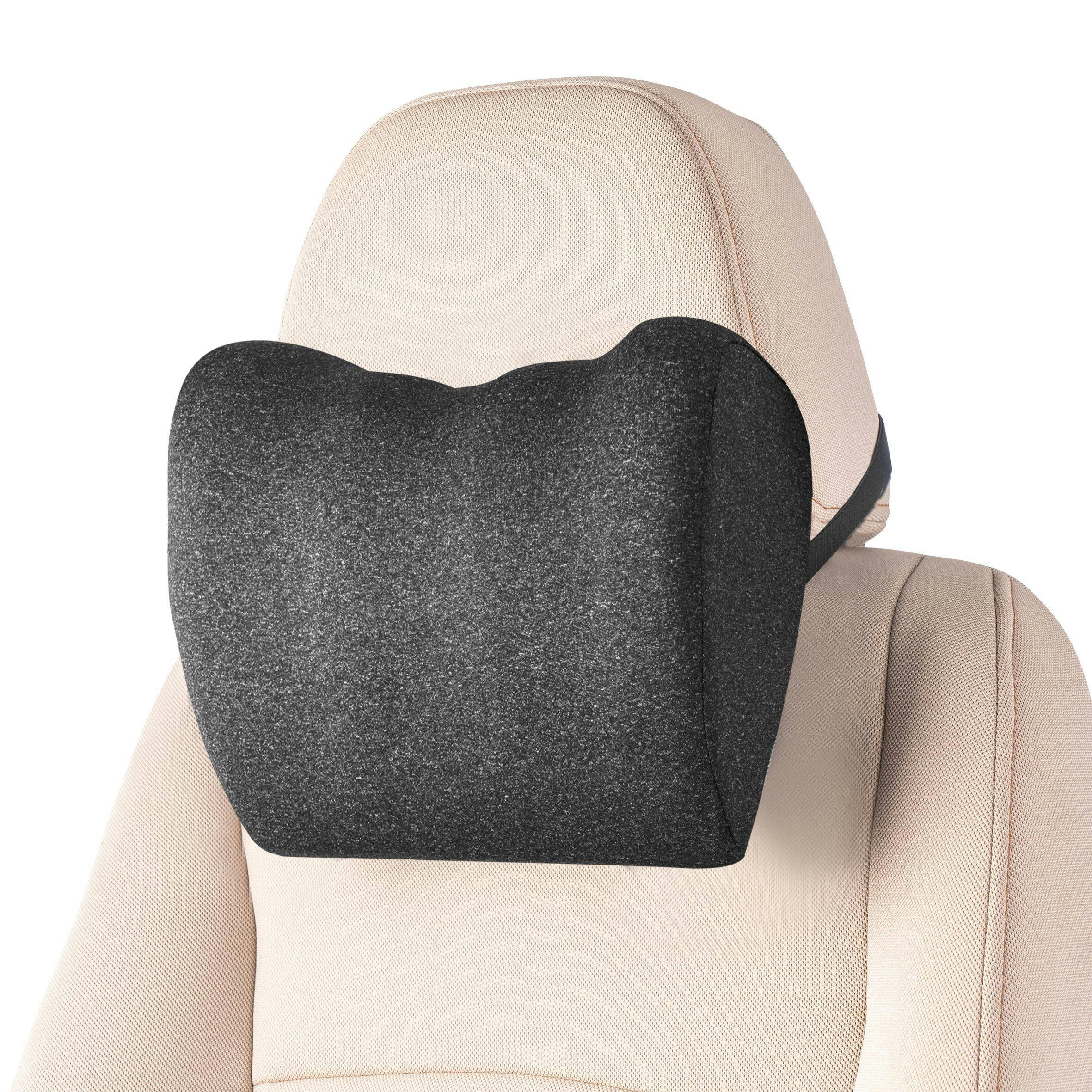 AutoTrends Ergonomic Neck Car Pillow Cushion with Removable Cover