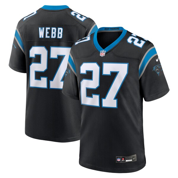 Sam Webb Carolina Panthers Nike Team Game Jersey -  Black