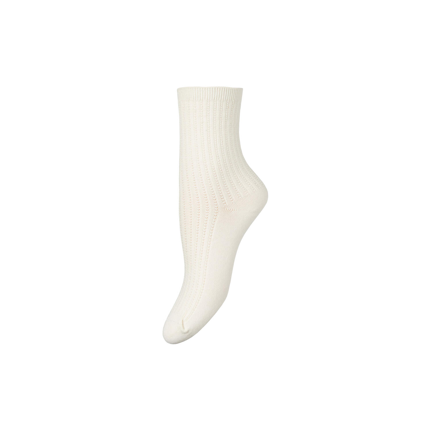 Helga Crochet Sock, white