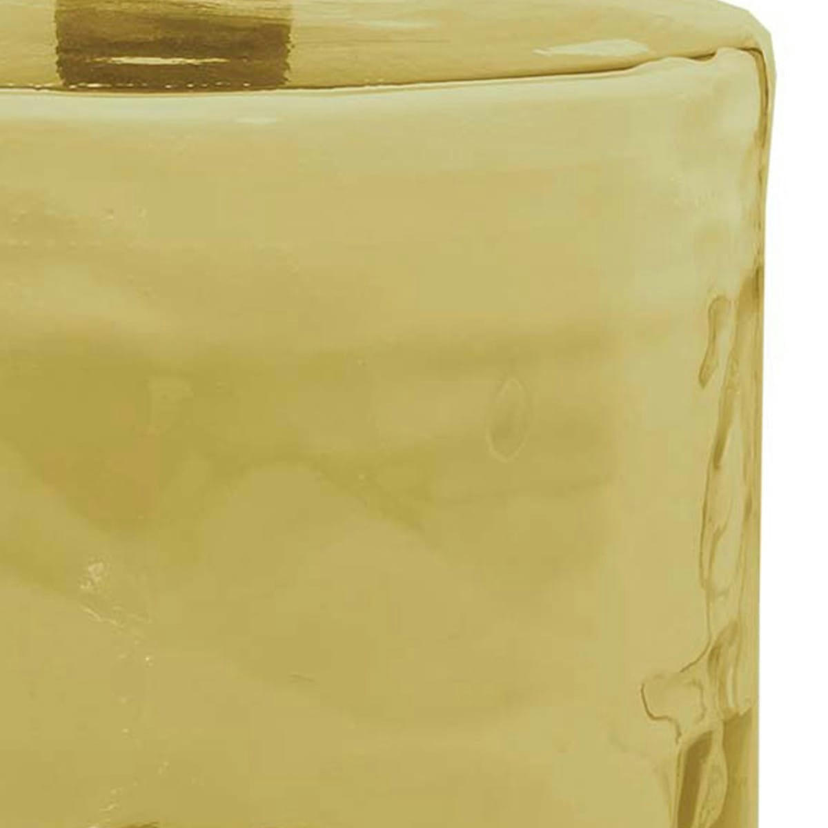 GORDES - Vase en verre recyclé h 45 cm  miel 45 cm