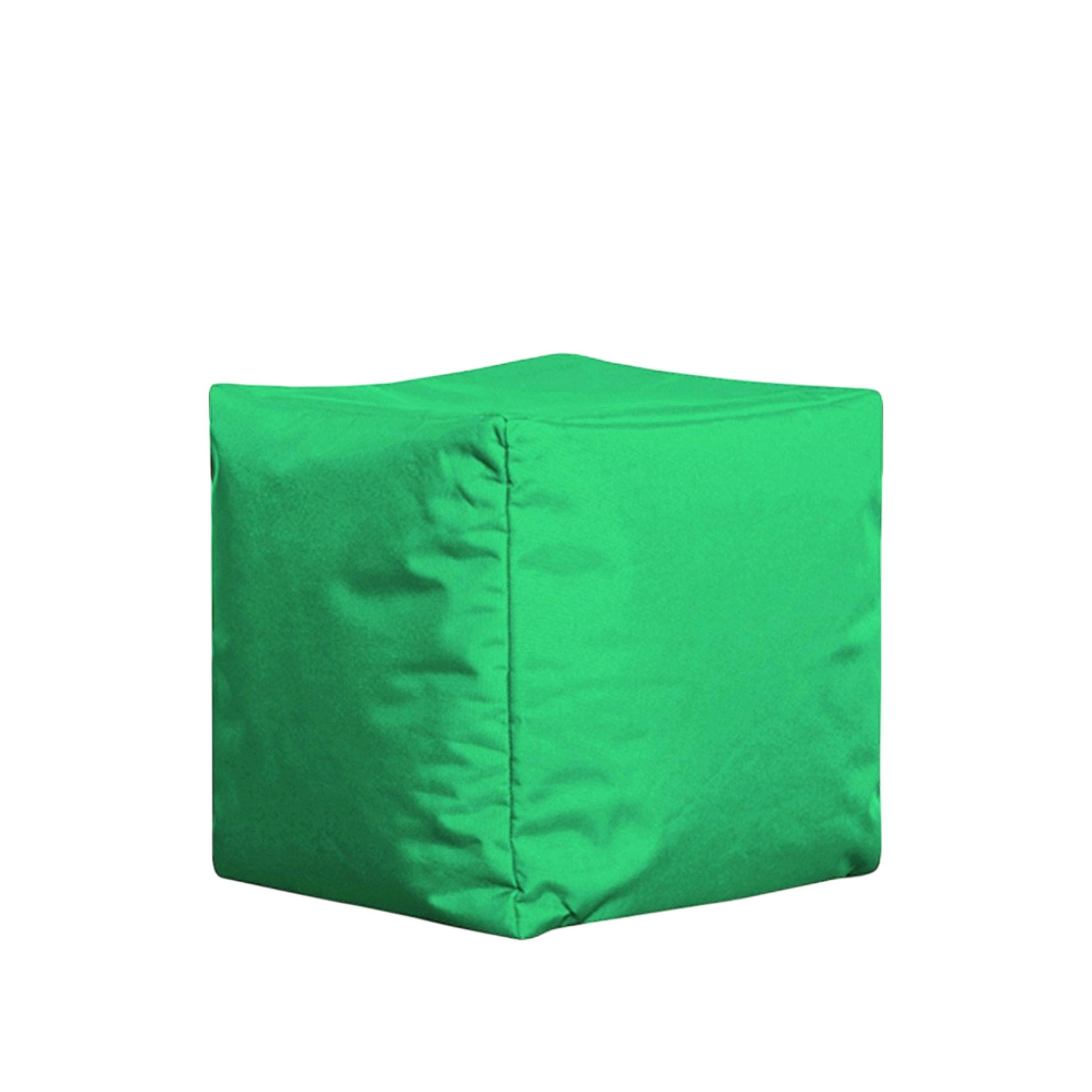Pouf cube d'extérieur vert ARTA