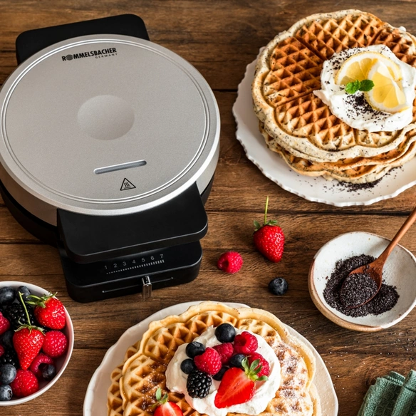 Waffeleisen, WA 850 schwarz-silber