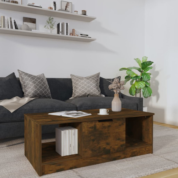 Stolik Kawowy Ława Stół Brązowy 102x50x36 Do Salonu Do Pokoju