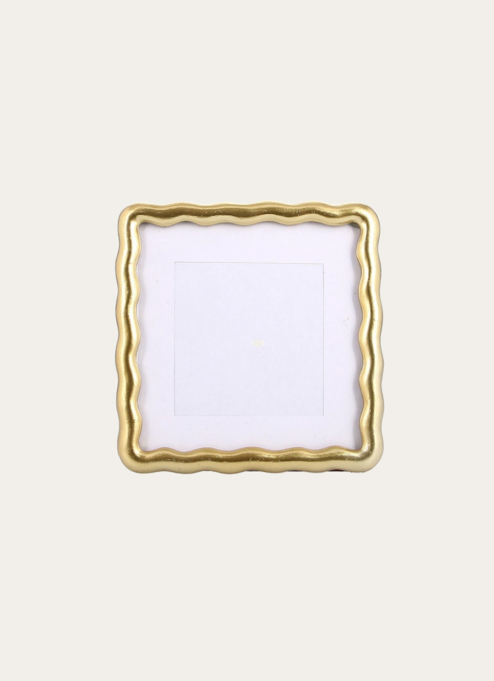 CADRE à POSER CARRÉ VAGUES (PM) DORÉ