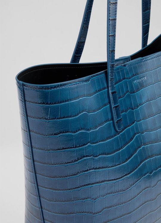 Lara Navy Classic Tote Bag
