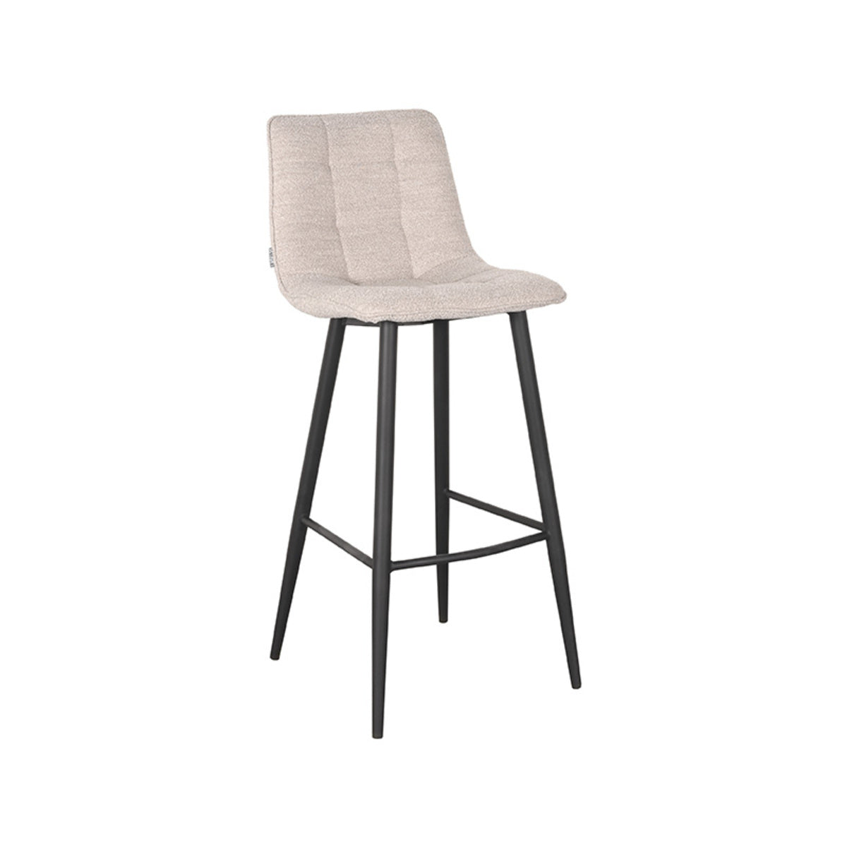 LABEL51 Barkruk Jelt - Naturel Bouclé - Zithoogte 78cm - Set van 2