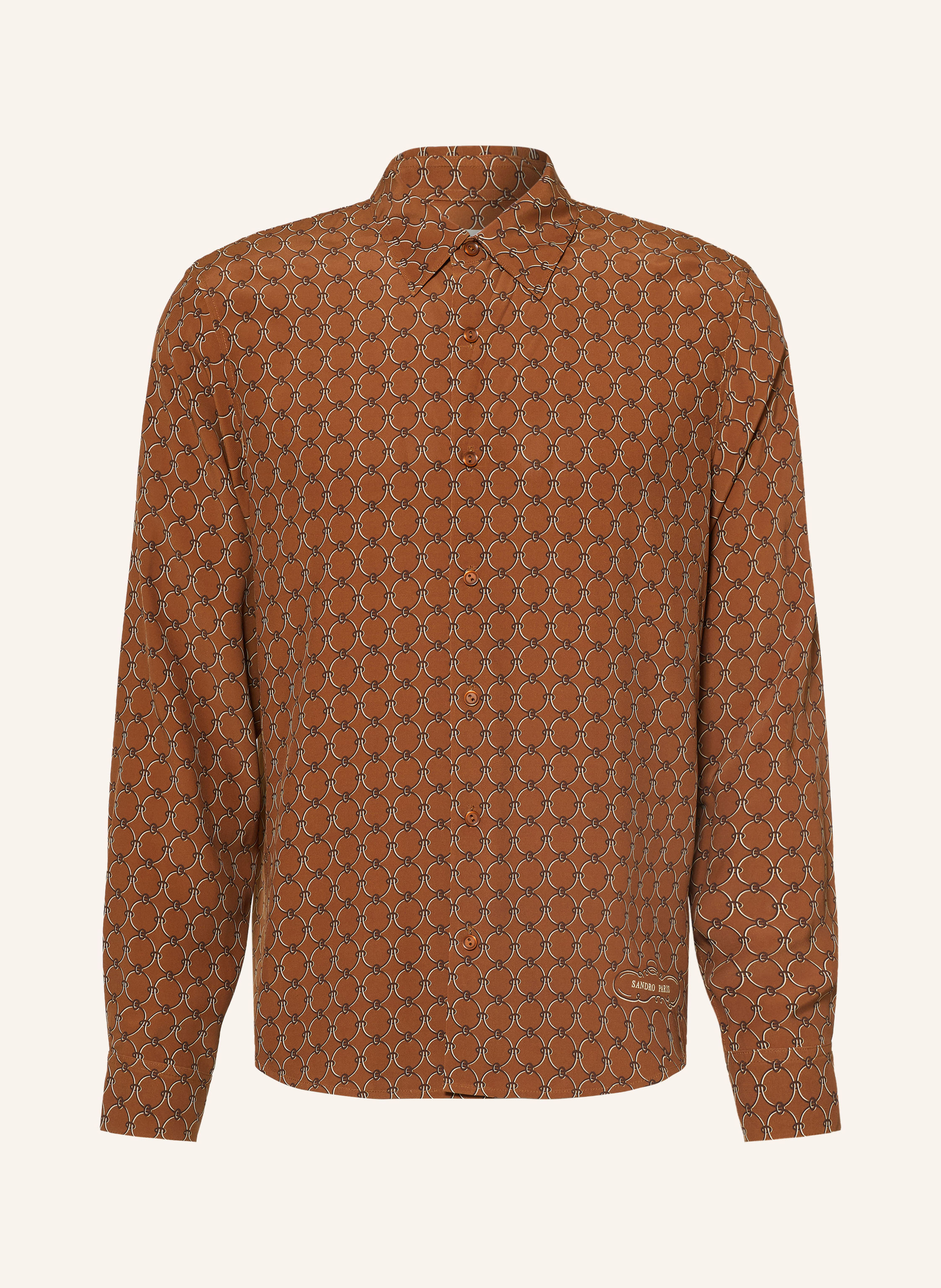 SANDRO Satinhemd Comfort Fit