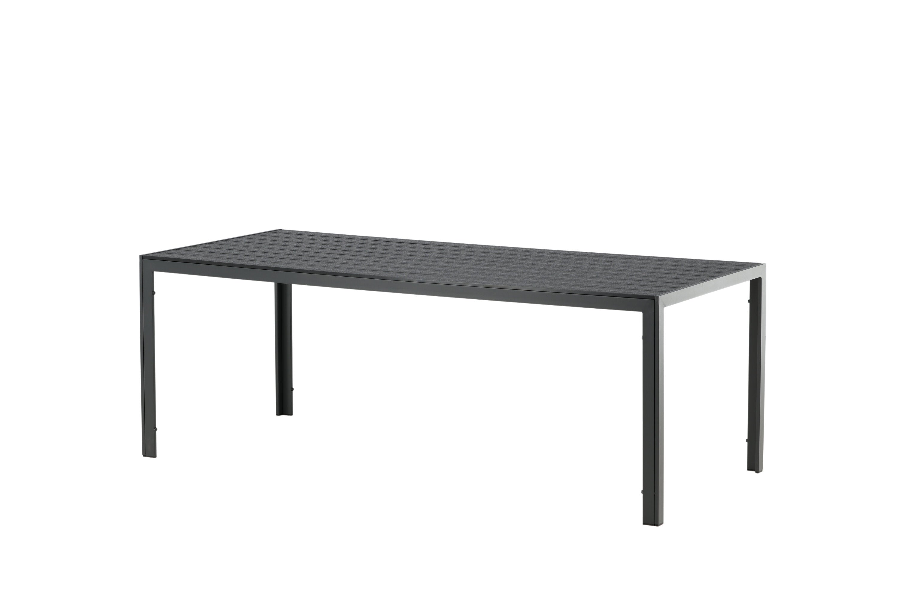 Rebellenclub Rechthoekige Tuintafel Solis - 205 x 90cm - Zwart