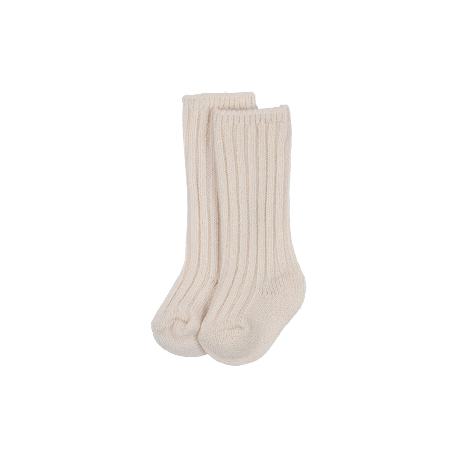 Lana Heavy Knitted Socks, off white melange