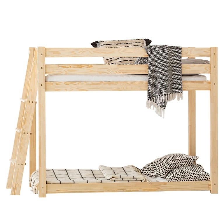 OWEN - Lit superposé 90x200 sommier inclus naturel