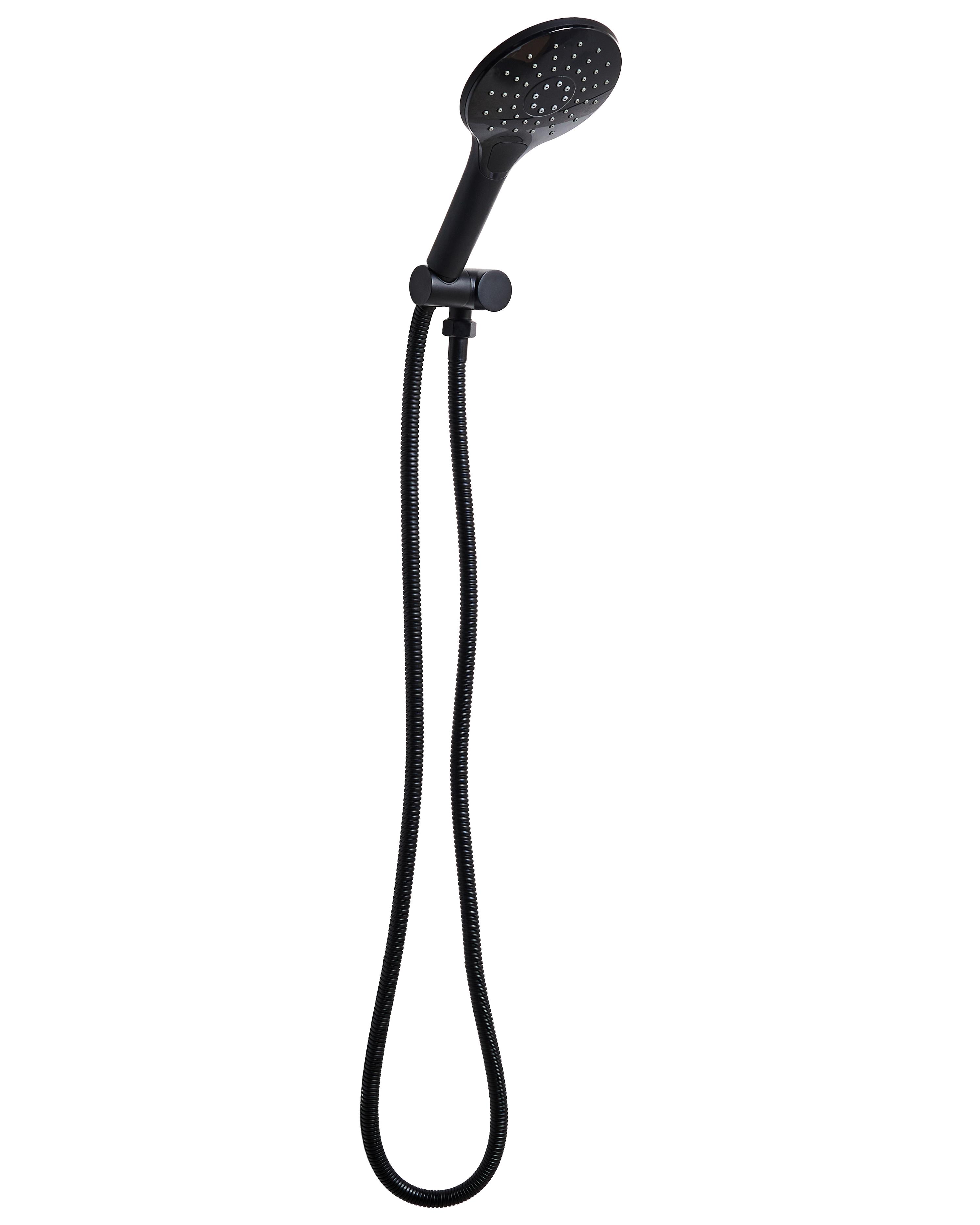 Shower Head and Hose Kit IQUIRA 4-function Black