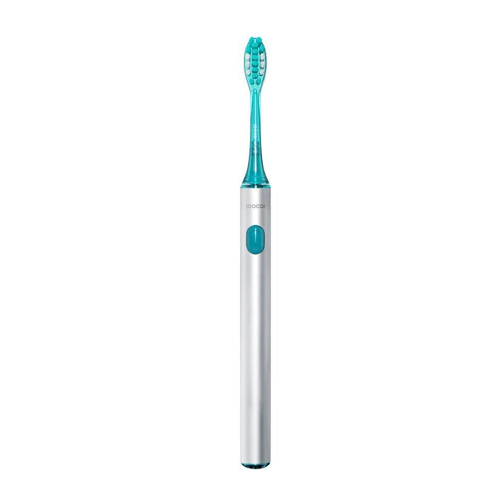 netfurniture Soocas Spark Silver Sonic Toothbrush with the Size of a Manual Toothbrush