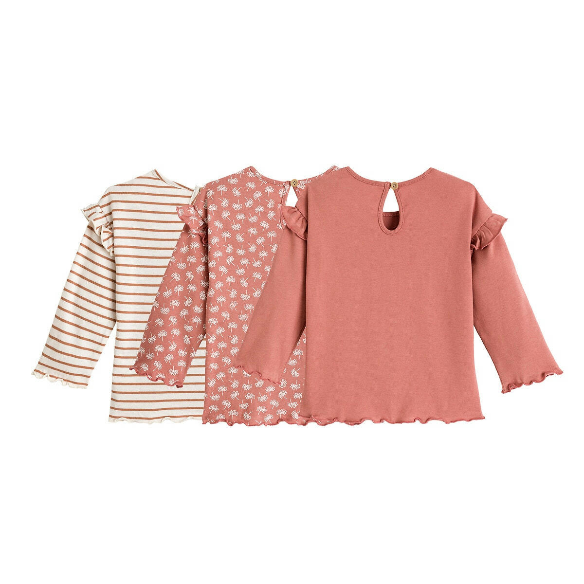 Lot de 3 t-shirts manches longues