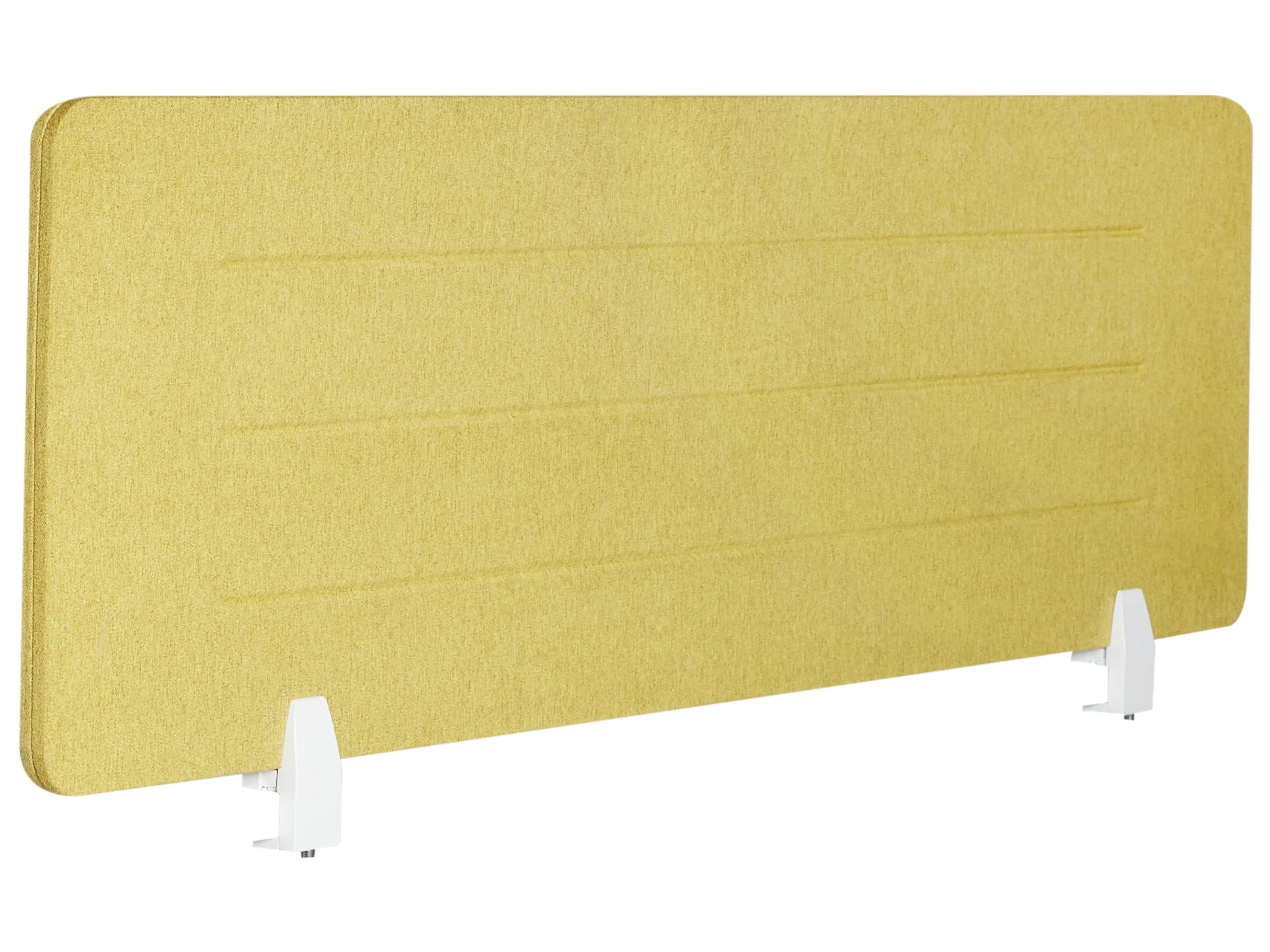 Desk Screen ZIGGY 130 x 40 cm Yellow