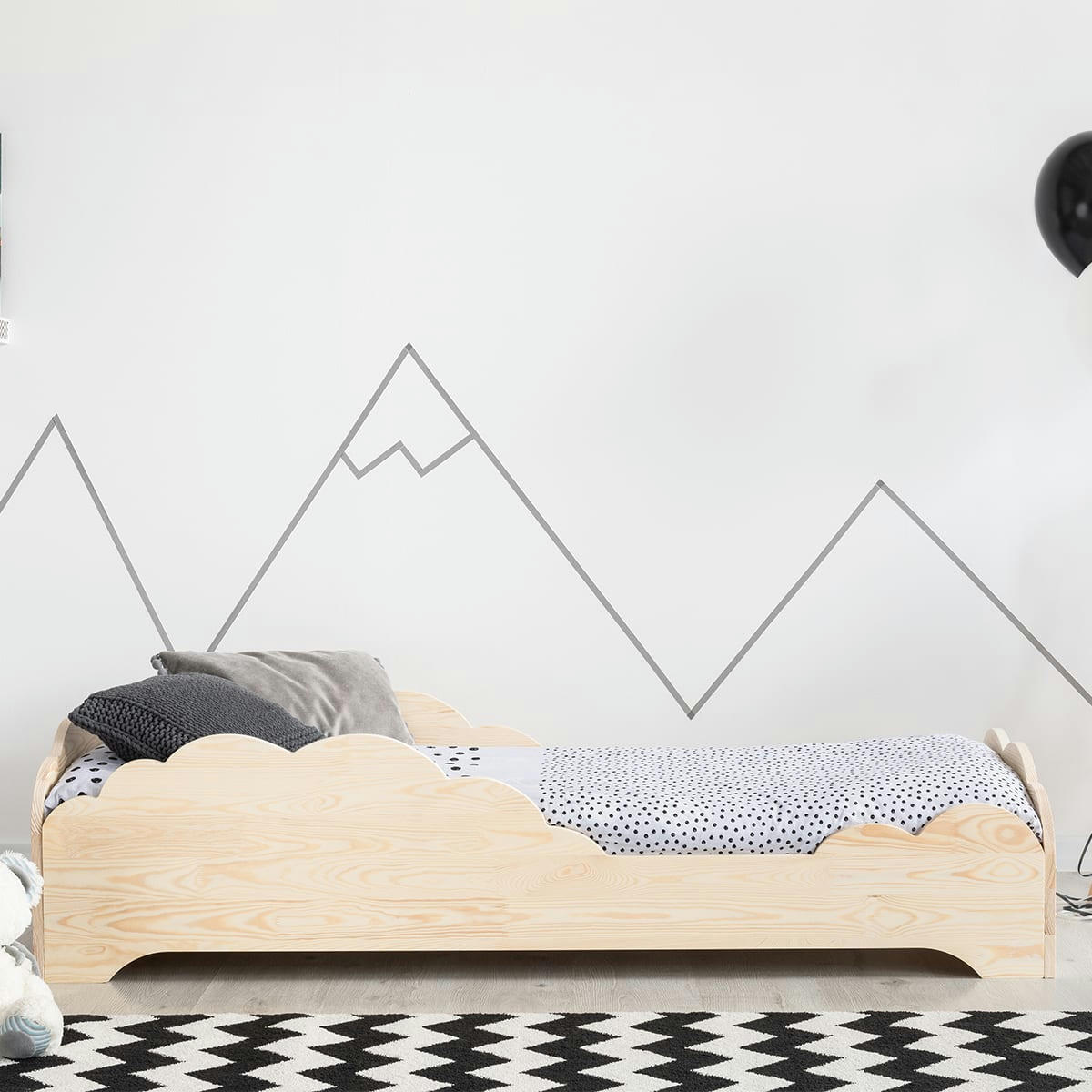 THÉOTIME - Lit 90x190 sommier inclus naturel