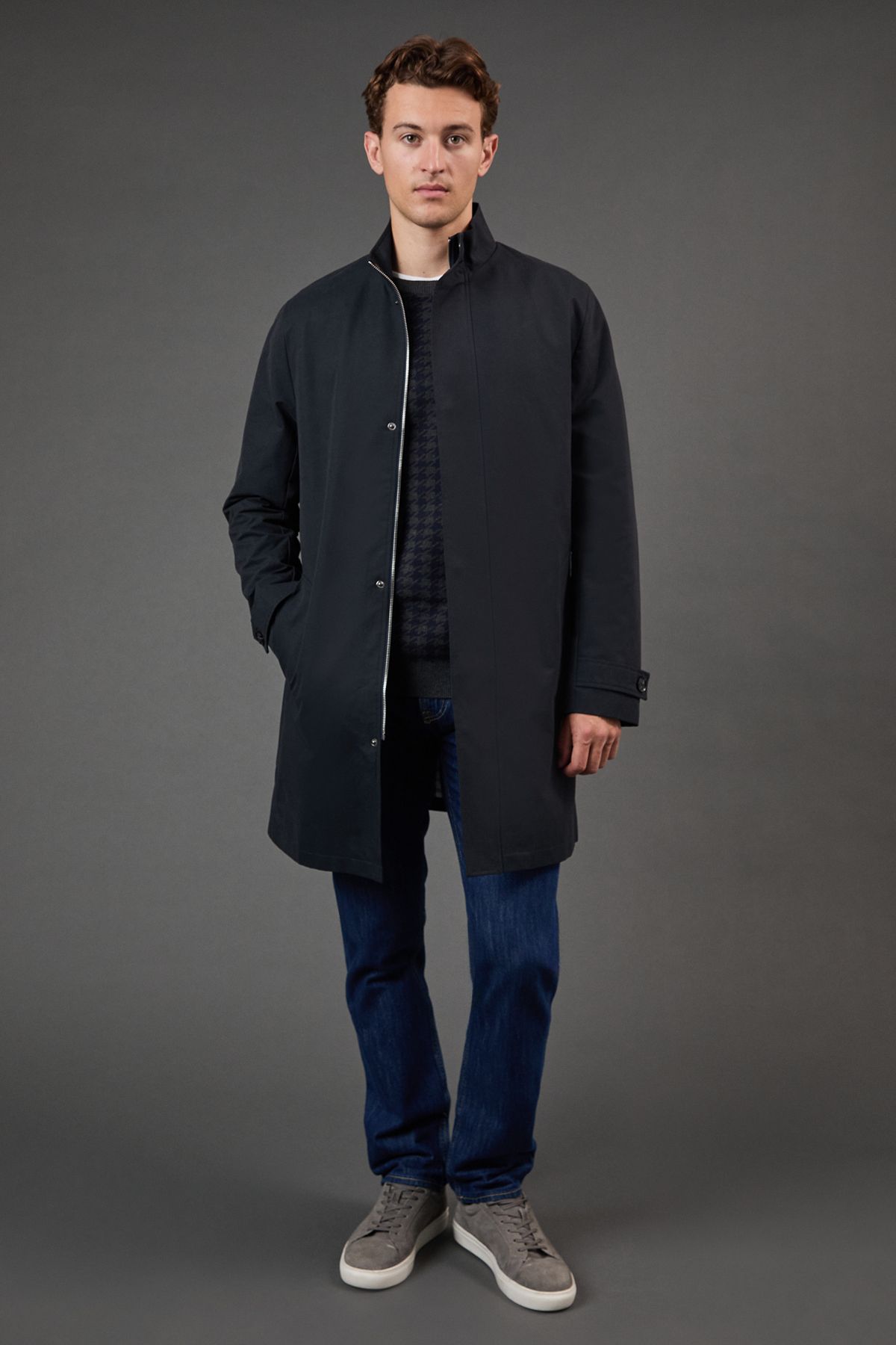 Burton Navy Smart Funnel Neck Mac