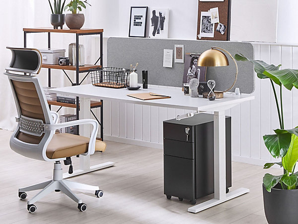 Cloison amovible de bureau WALLY Gris clair