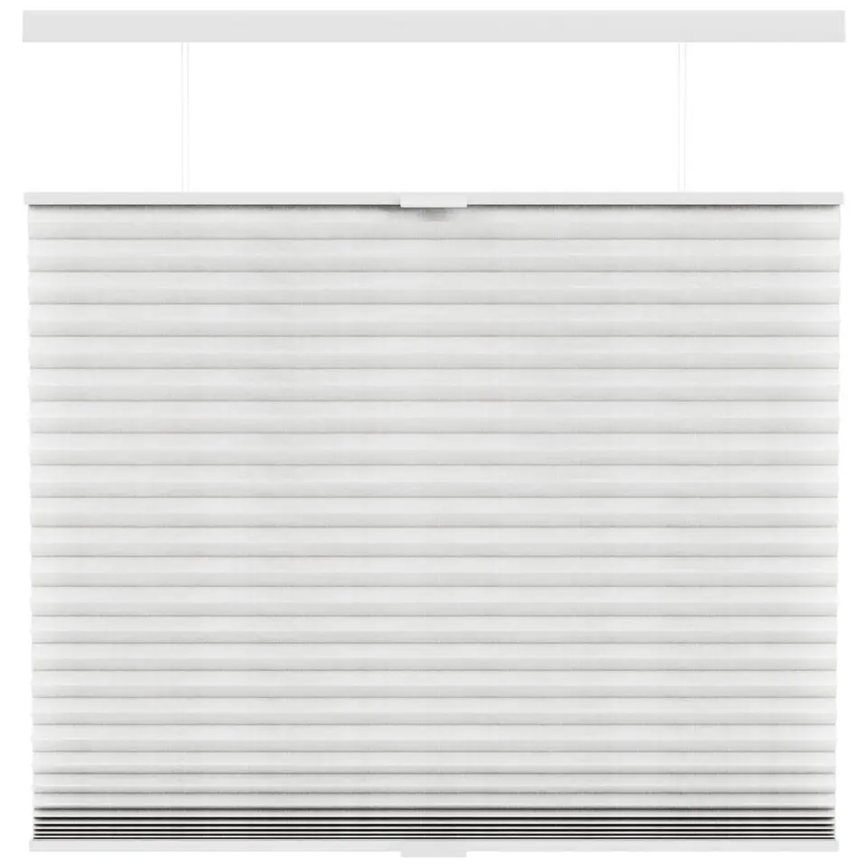 Fenstr pliss&eacute;gordijn Sidney dubbel 45mm transparant - off-white (10718)