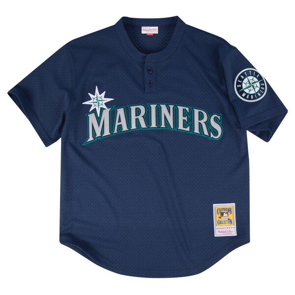 Seattle Mariners Profile Big & Tall Cooperstown Collection Mesh Batting Practice Jersey - Navy