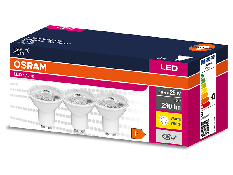 Żarówki LED GU10 3 szt.