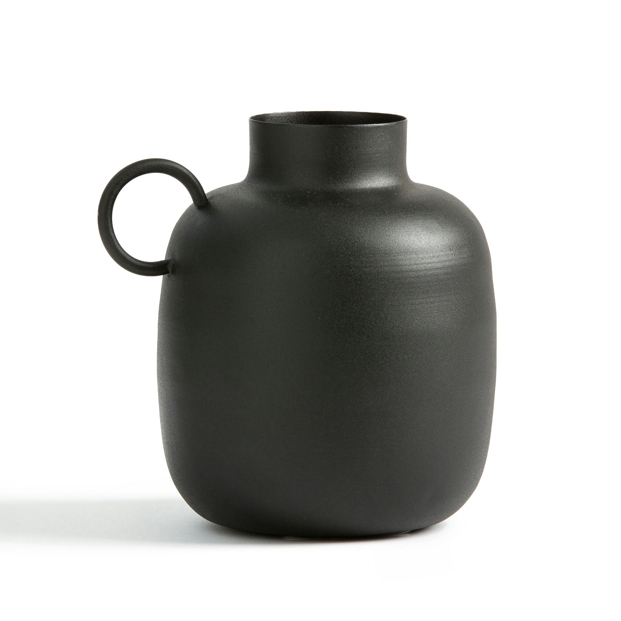 Vase boule en métal H17 cm, Anaïa