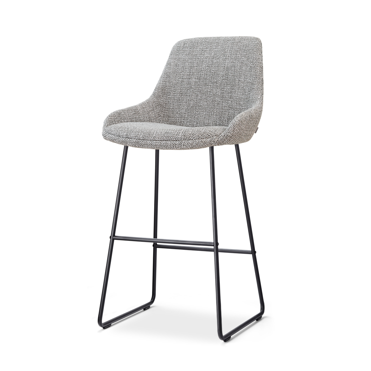 Nolon Nino-Isa barkruk grijs blend - zwart onderstel - 75 cm