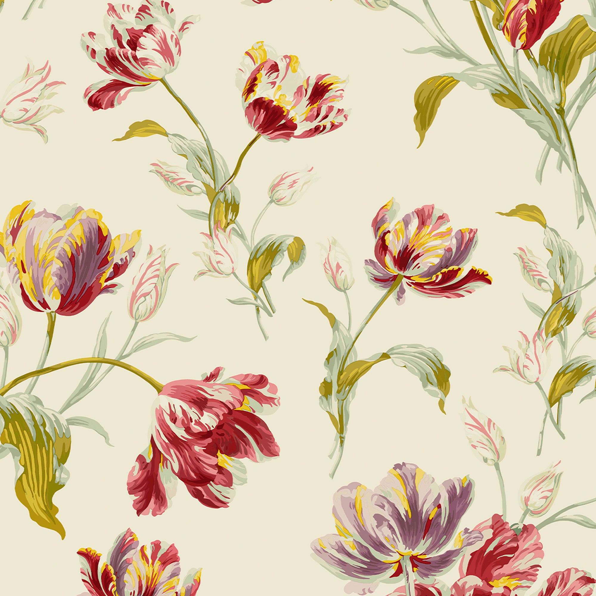 Laura Ashley Vliesbehang - Gosford Cranberry - 10mx52cm