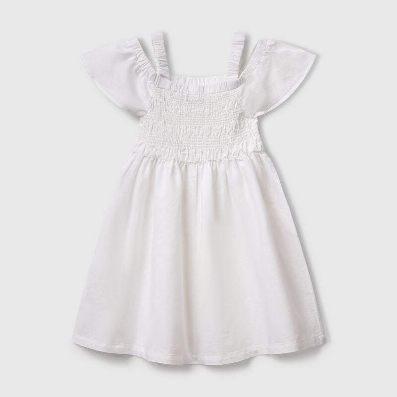 Linen blend dress