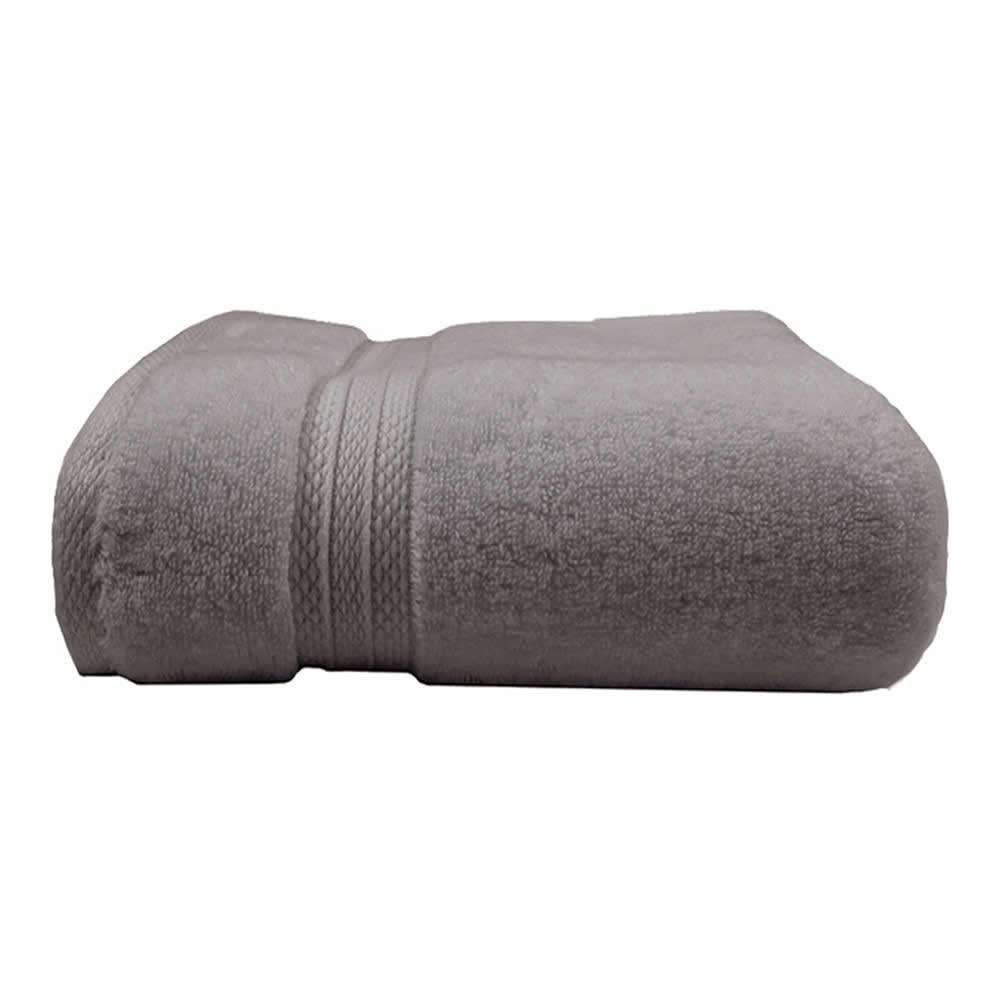 - Drap de bain  pur coton gris 100x150