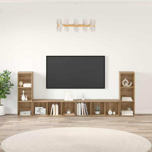 4x Szafka RTV Stolik Półka Szafka Pod Telewizor Do Salonu 37 x 35 x 107.5